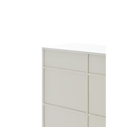 Wit en crèmekleurig houten dressoir, 92 x 46 x 120 cm | Dorisch