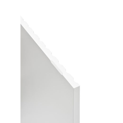 Wit en crèmekleurig houten dressoir, 92 x 46 x 120 cm | Dorisch