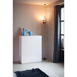 Wit en crèmekleurig houten dressoir, 92 x 46 x 120 cm | Dorisch