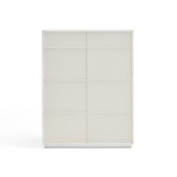 Wit en crèmekleurig houten dressoir, 92 x 46 x 120 cm | Dorisch