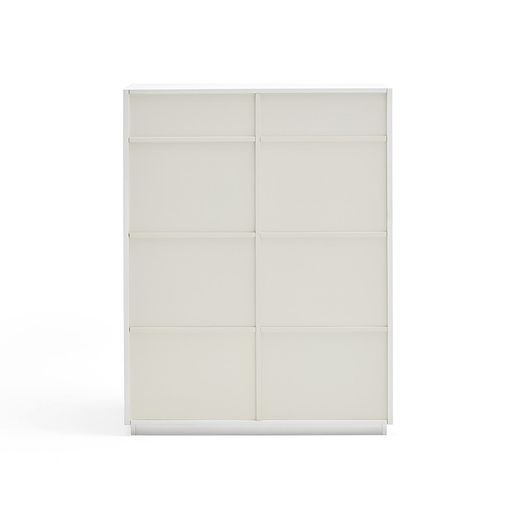 Wit en crèmekleurig houten dressoir, 92 x 46 x 120 cm | Dorisch
