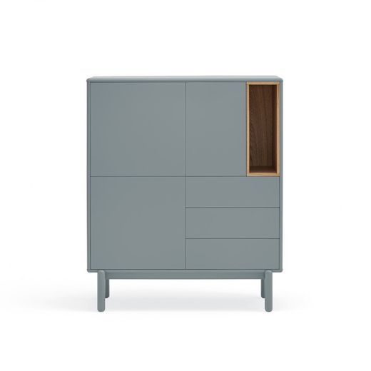 Pearl grey wooden sideboard, 100 x 40 x 120 cm | Corvo