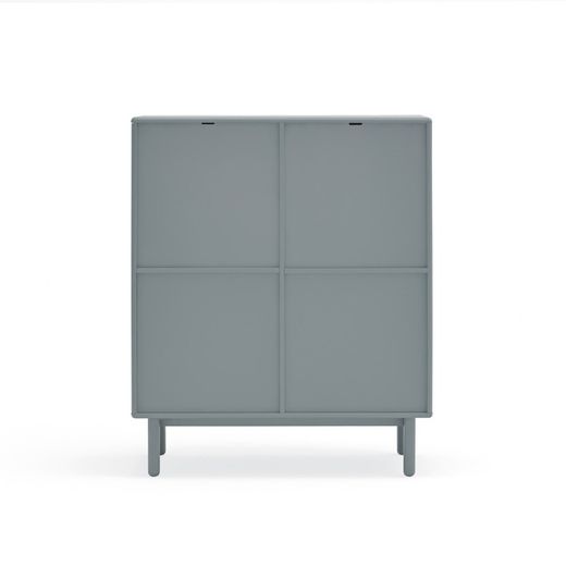 Pearl grey wooden sideboard, 100 x 40 x 120 cm | Corvo