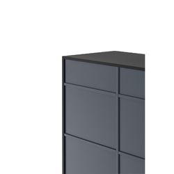 Black and anthracite grey wooden sideboard, 92 x 46 x 120 cm | Doric
