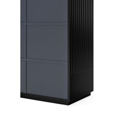 Black and anthracite grey wooden sideboard, 92 x 46 x 120 cm | Doric