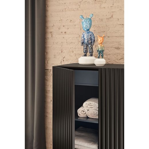 Black and anthracite grey wooden sideboard, 92 x 46 x 120 cm | Doric