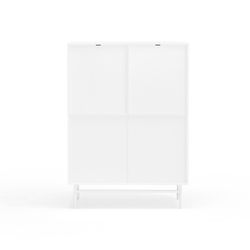 White wood and metal sideboard, 93 x 45 x 130 cm | Punto