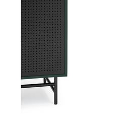 Dark green and black wood and metal sideboard, 93 x 45 x 130 cm | Punto