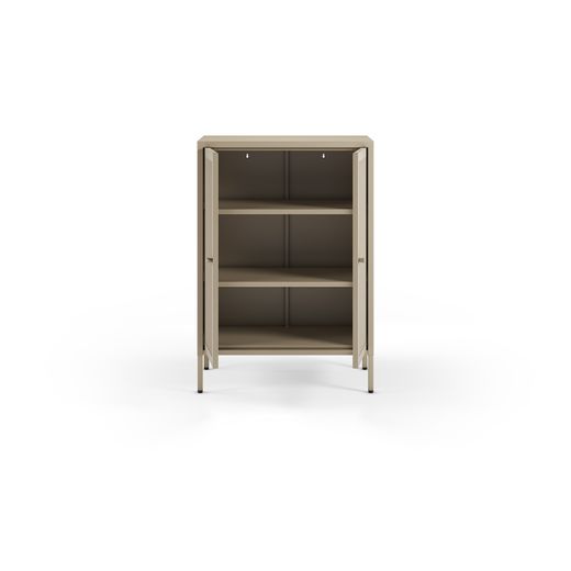 Metal side table in sand, 70 x 40 x 100 cm | Fayna