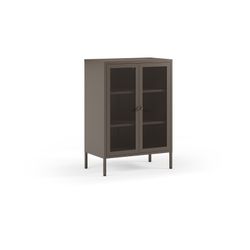 Metal side table in mocha, 70 x 40 x 100 cm | Fayna