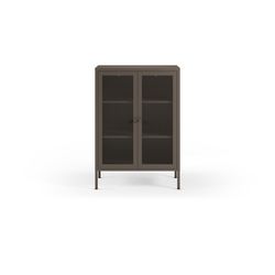 Metal side table in mocha, 70 x 40 x 100 cm | Fayna