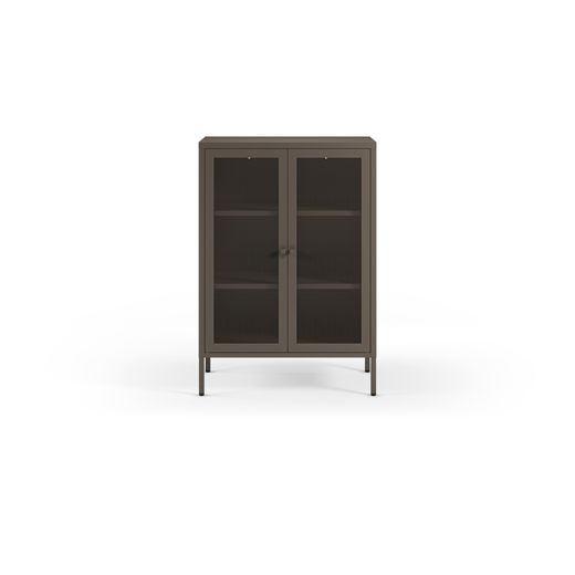 Metal side table in mocha, 70 x 40 x 100 cm | Fayna