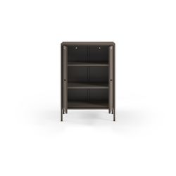 Metal side table in mocha, 70 x 40 x 100 cm | Fayna