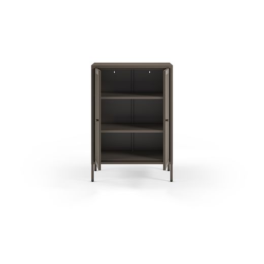 Metal side table in mocha, 70 x 40 x 100 cm | Fayna