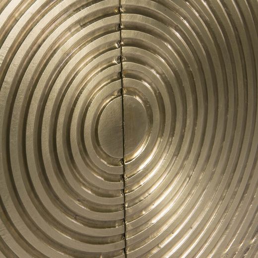 Barschrank aus Holz und goldfarbenem/schwarzem Metall, 91 x 56 x 152 cm