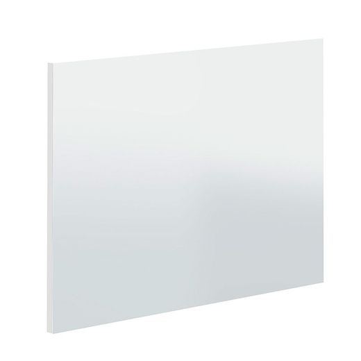 Glanzend witte wastafelmeubel met 2 deuren, 2 lades en spiegel, 80 x 45 x 80 cm