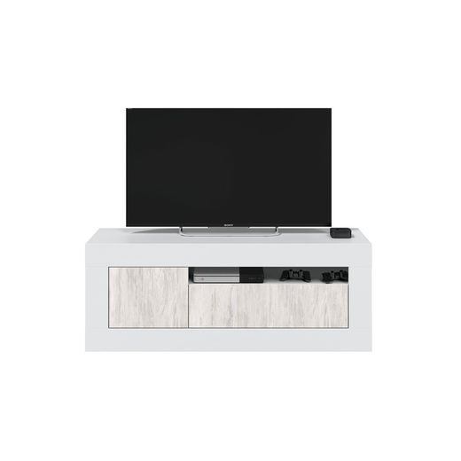 Complete living room white and natural Baltik, 3 pieces.