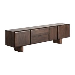 TV cabinet. Mango Wood Craigh in Brown, 200 x 40 x 56 cm