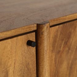 TV-Schrank aus Mangoholz in Naturfarbe, 170 x 40 x 51 cm | Koigi