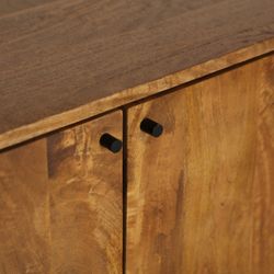 TV-Schrank aus Mangoholz in Naturfarbe, 170 x 40 x 51 cm | Koigi