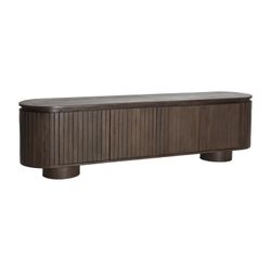 Mangohouten TV-meubel in bruin, 180 x 40 x 50 cm | Kolga