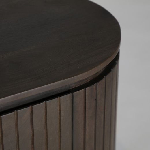 Mangohouten TV-meubel in bruin, 180 x 40 x 50 cm | Kolga