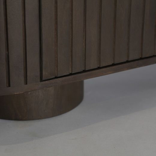 Mangohouten TV-meubel in bruin, 180 x 40 x 50 cm | Kolga