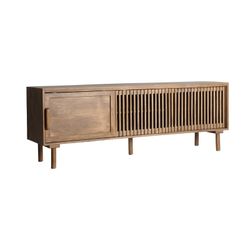 TV-Schrank aus Mangoholz in Natur, 170 x 40 x 61 cm | Trévoux