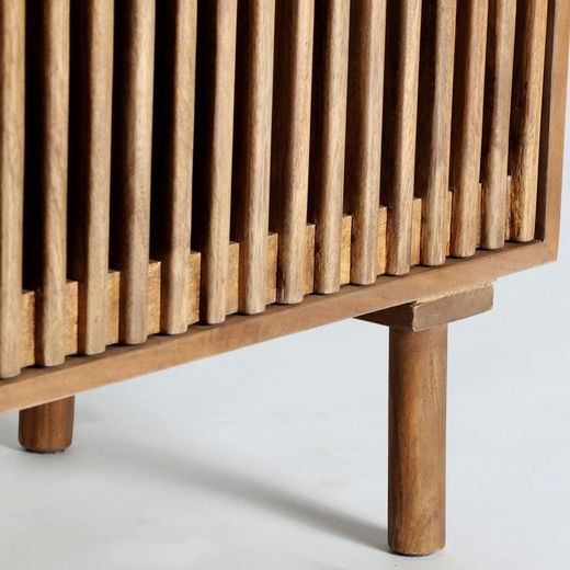 TV-Schrank aus Mangoholz in Natur, 170 x 40 x 61 cm | Trévoux