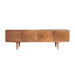 Mueble TV de madera de mindi en natural, 190 x 40 x 59 cm | Slough