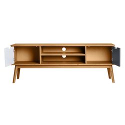 Mobile TV in legno di pino multicolore, 140 x 40 x 52,5 cm | Cusco