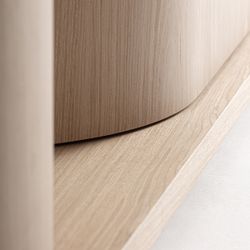 Mueble TV de madera en beige, 220 x 54 x 51 cm | Kharj