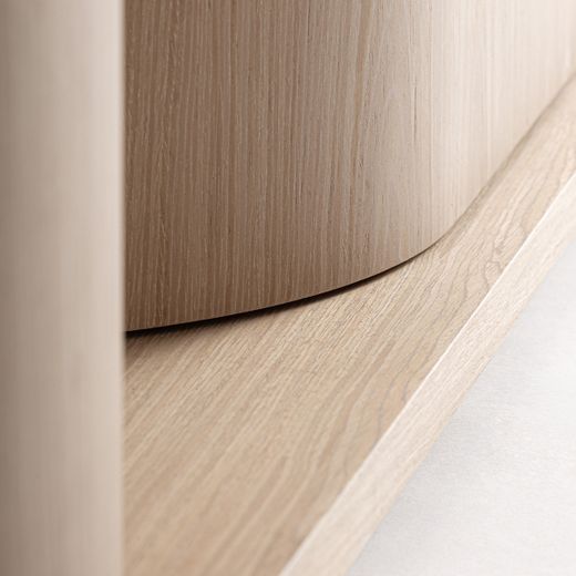 Mueble TV de madera en beige, 220 x 54 x 51 cm | Kharj