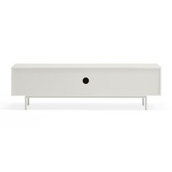 White wooden TV cabinet, 180 x 40 x 52 cm | Sierra