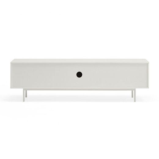 White wooden TV cabinet, 180 x 40 x 52 cm | Sierra