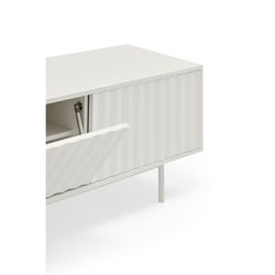 White wooden TV cabinet, 180 x 40 x 52 cm | Sierra