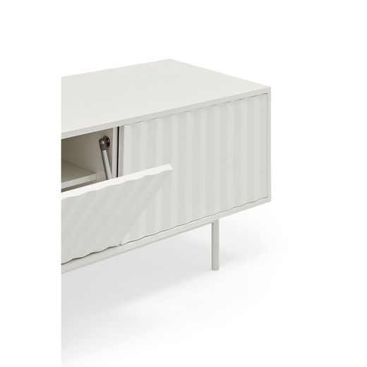 White wooden TV cabinet, 180 x 40 x 52 cm | Sierra