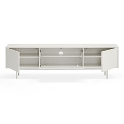 White wooden TV cabinet, 180 x 40 x 52 cm | Sierra