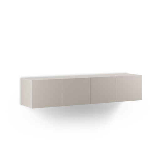 Mueble TV de madera en color crema, 180 x 35 x 38 cm | Daroca