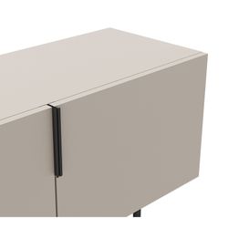 TV-Schrank aus Holz in Cremefarbe, 200 x 35 x 63,5 cm | Eldia