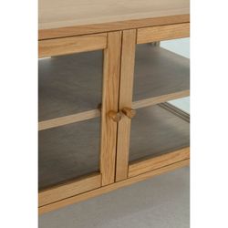 Wooden TV stand in oak color, 160 x 40 x 50 cm | Ceci