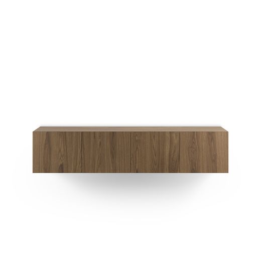 Wooden TV stand in oak color, 180 x 35 x 38 cm | Daroca