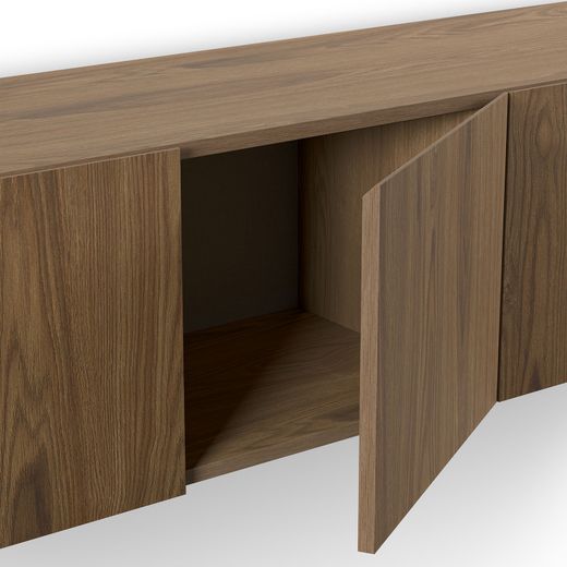 Wooden TV stand in oak color, 180 x 35 x 38 cm | Daroca