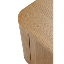 Wooden TV stand in oak color, 180 x 40 x 50.5 cm | Padoc