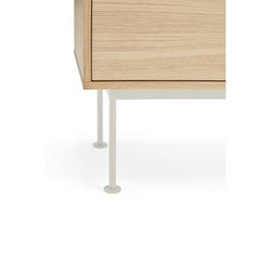 Wooden TV stand in oak and cream, 180 x 40 x 58 cm | Yoko