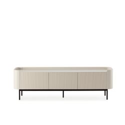 Cream-colored wooden TV stand, 180 x 40 x 55 cm | Willa