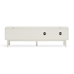 Cream wooden TV cabinet, 180 x 40 x 56 cm | Corvo