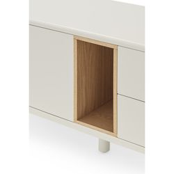 Cream wooden TV cabinet, 180 x 40 x 56 cm | Corvo