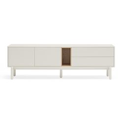 Cream wooden TV cabinet, 180 x 40 x 56 cm | Corvo