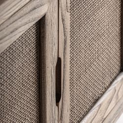 Mueble TV de madera en marrón, 220 x 45 x 60 cm | Byremo